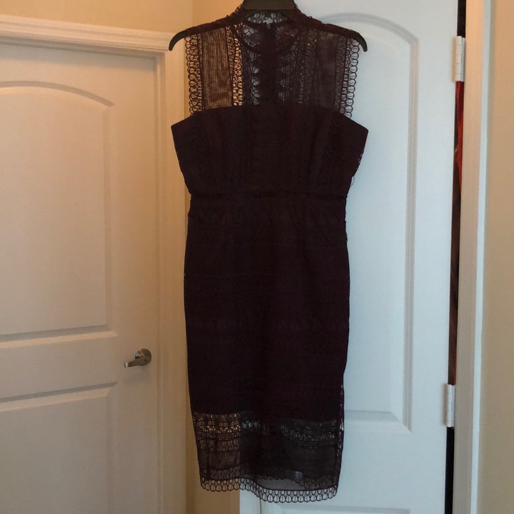 Lace sheath cocktail dress